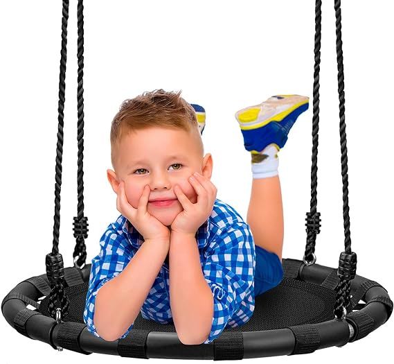 Sorbus Spinner Swing – Kids Round Mat Swing – Great for Tree, Swing Set, Backyard, Playground... | Amazon (US)