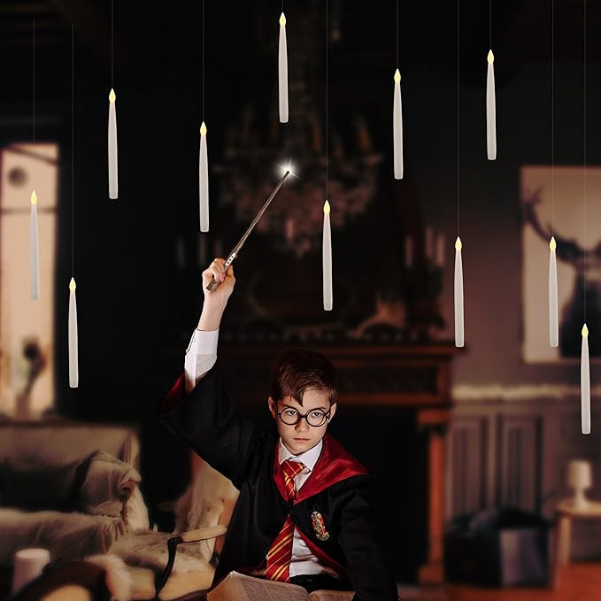 LUSHARBOR Floating Candles, 20pcs Flameless Candles with Wand Remote, 10.8" Magic Flickering Tape... | Amazon (US)