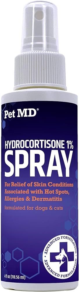 Pet MD Hydrocortisone Spray for Dogs, Cats, Horses - Itch Relief Spray & Hot Spot Treatment for D... | Amazon (US)
