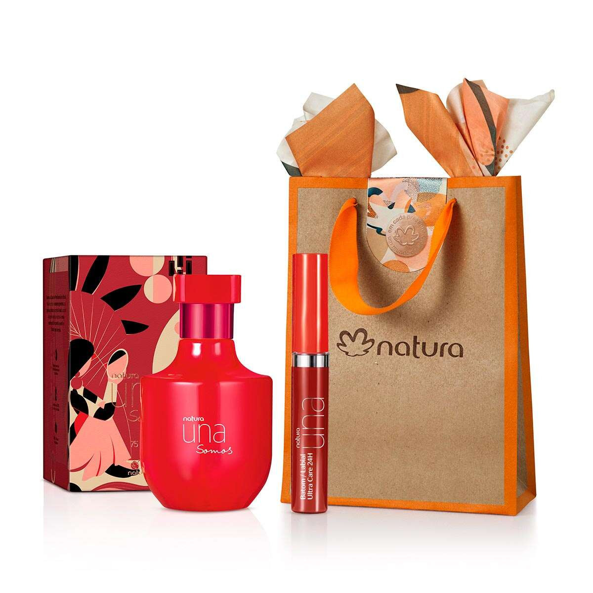 Presente Natura Una Somos Deo Parfum e Batom Meu Vermelho | Natura BR