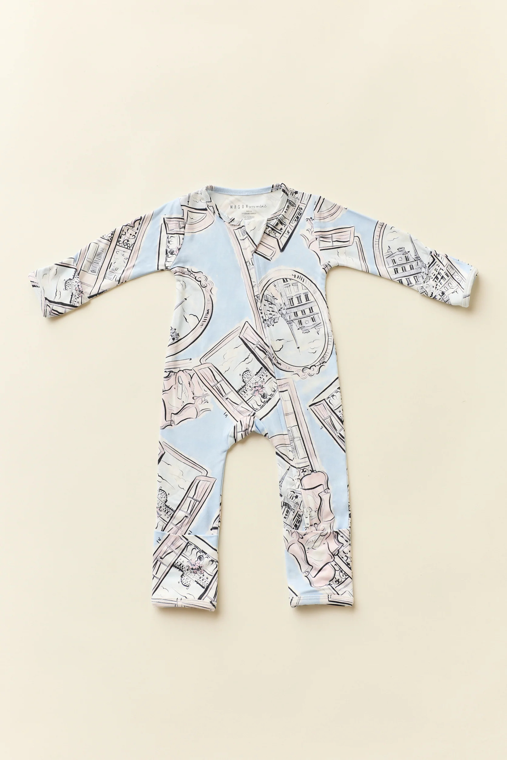 Ryder Cloud Jersey One Piece in Parisian Postcard | MASONgrey