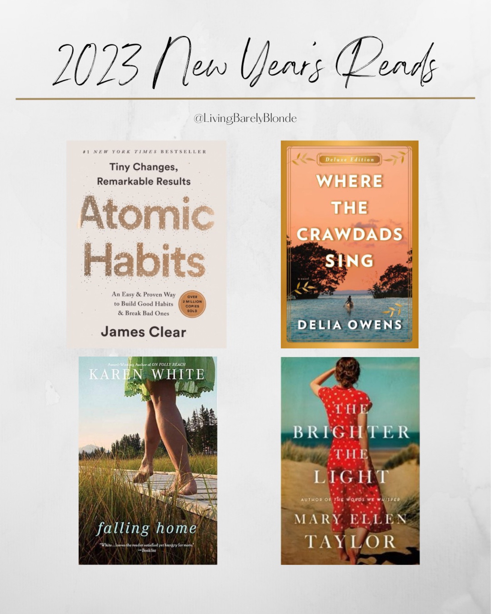 2023 New Year’s Reads 📚

#LTKFind #LTKtravel #LTKSeasonal