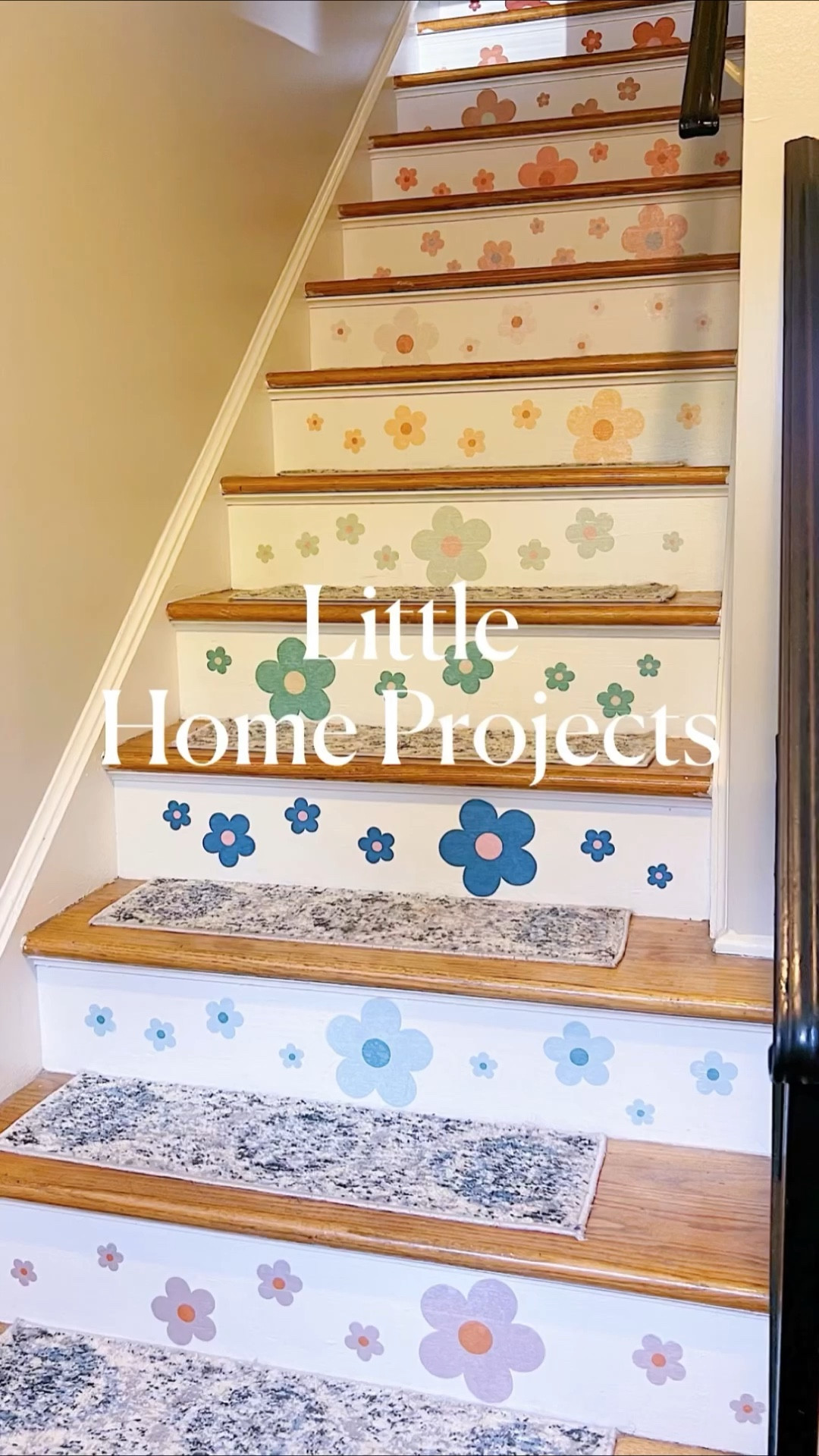 Flower wall decals, stair decals, colorful home decor, boho home decor, bohemian home decor, eclectic home decor, girls bathroom, colorful bathroom decor, dorm bathroom, flower bath mat 

#LTKhome #LTKU #LTKunder50