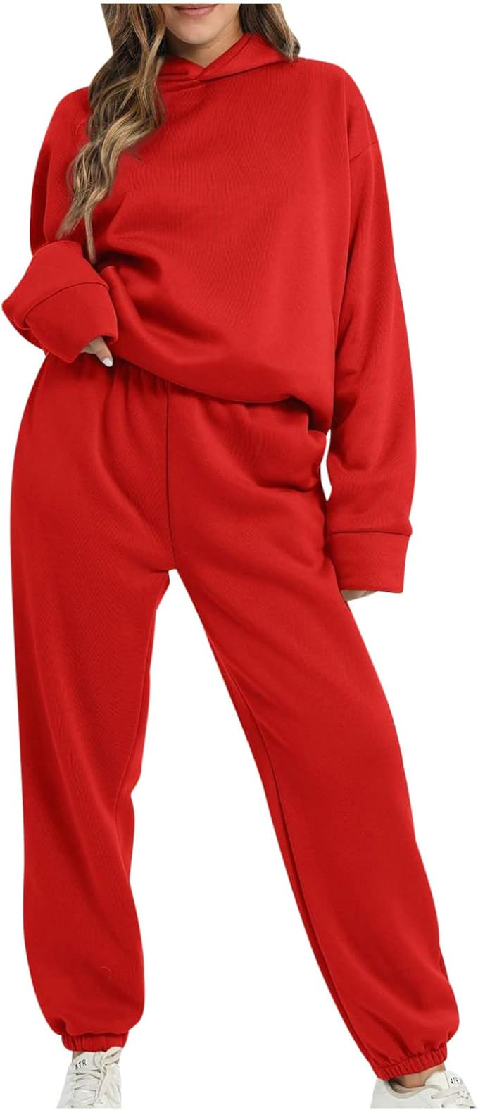 SMIDOW Sweatshirt Sets for Women Hoodie Sweatshirt Matching Sweatpants Lounge Set Fashion Loungew... | Amazon (US)