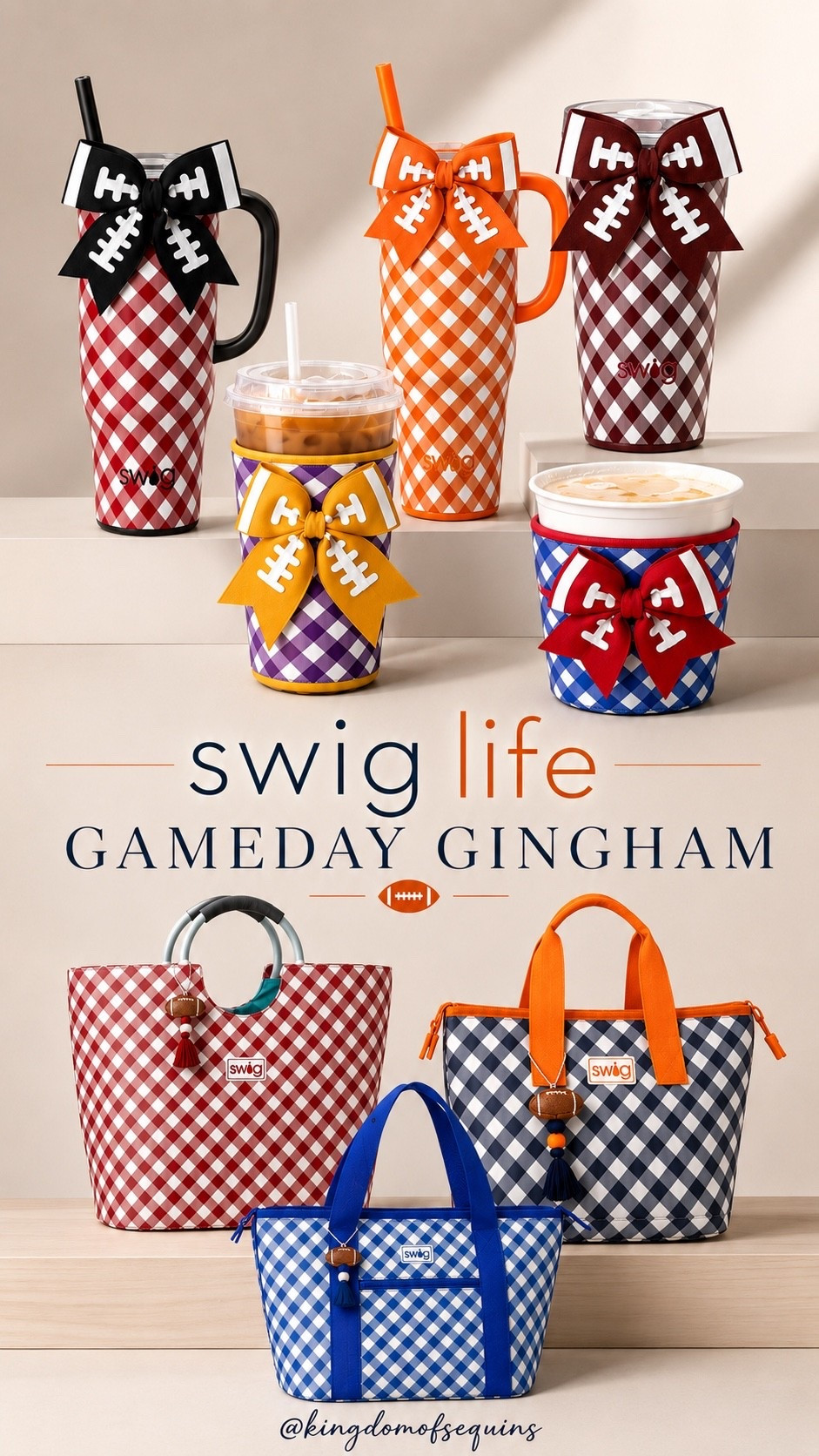 Game day gingham collection from Swig Life. Get college football ready with your favorite team’s colors 🏈

#LTKActive #LTKSeasonal #LTKHome
