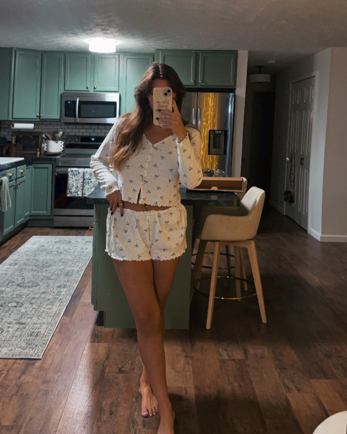 The cutest bow pajama set! 

#LTKHoliday