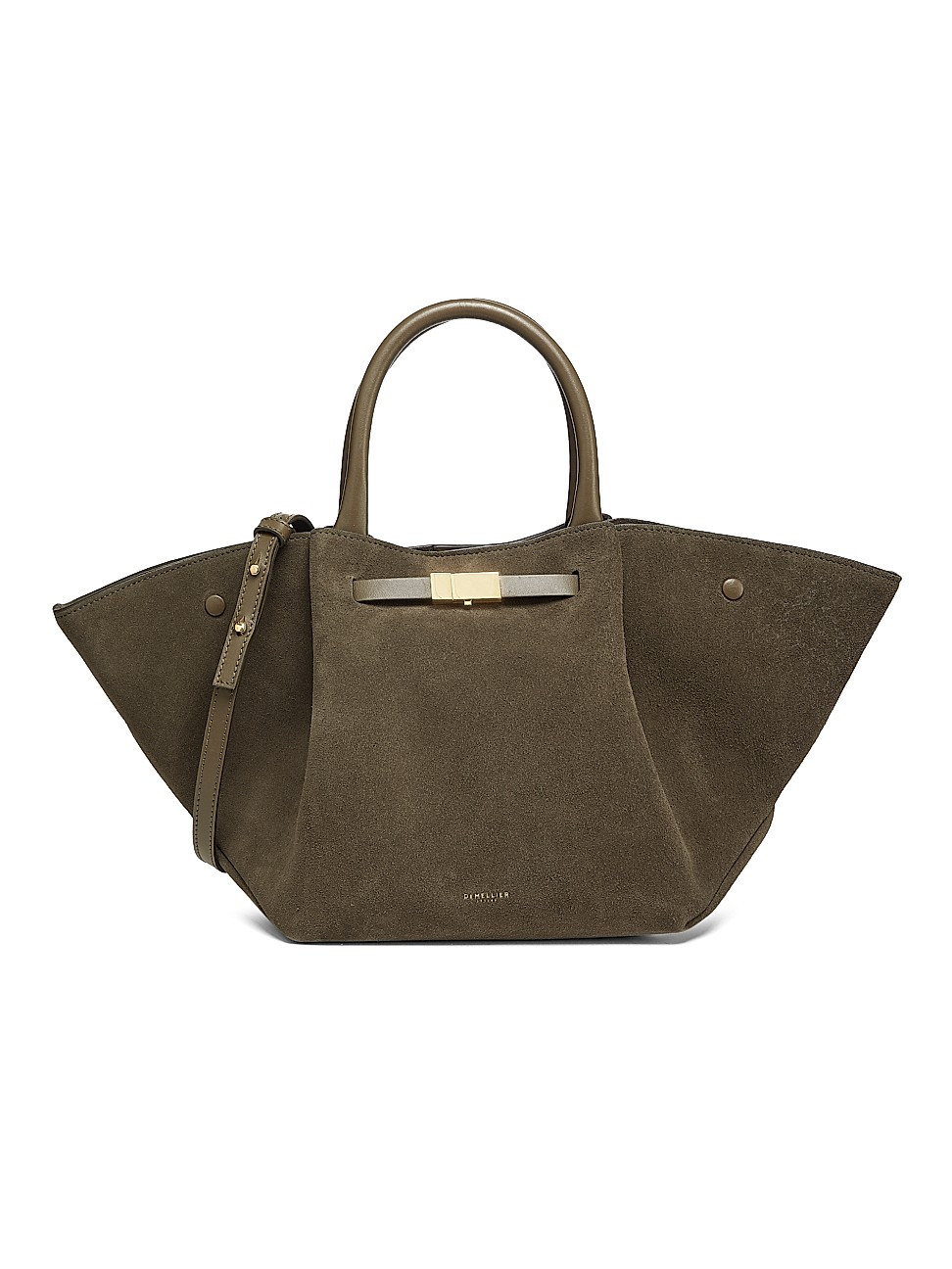 Women's Midi New York Suede Shoulder Bag - Olive Suede | Saks Fifth Avenue