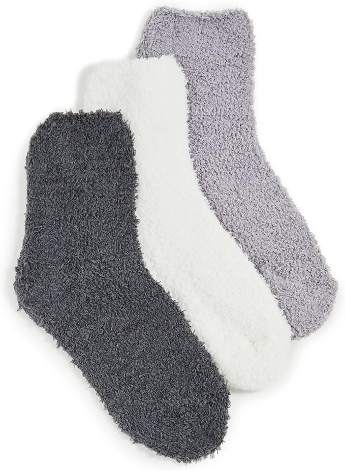 Body by Stems Cozy Fuzzy Ankle Socks For Women 3 Pack | Amazon (US)