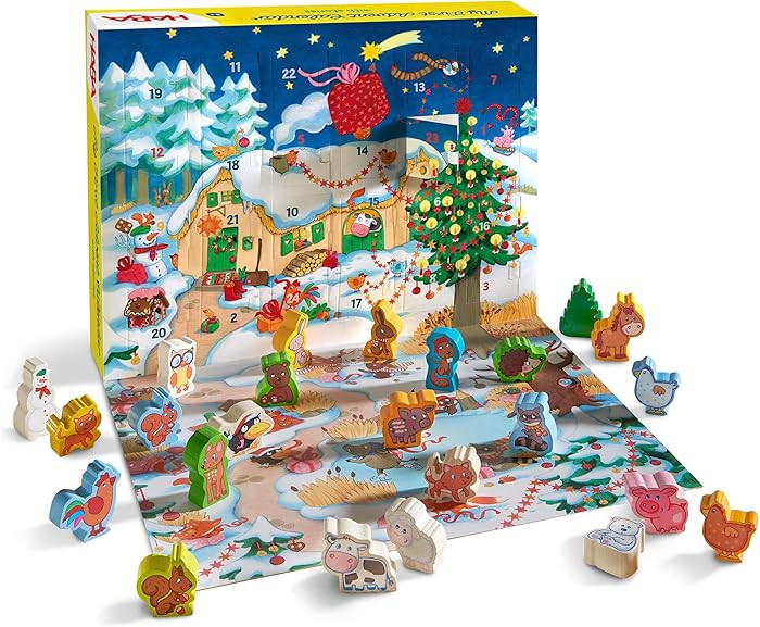HABA My First Advent Calendar Farmyard Themed Wooden Animals, Christmas Toddler Activities, A Reu... | Amazon (US)