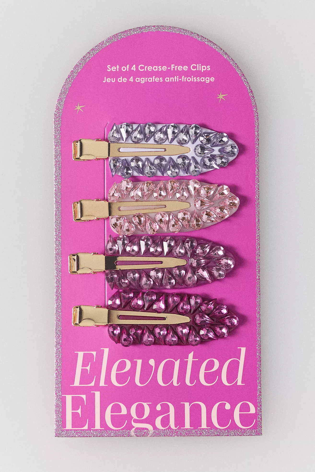 Jeweled Crease-Free Hair Clips, Set of 4 | Anthropologie (US)