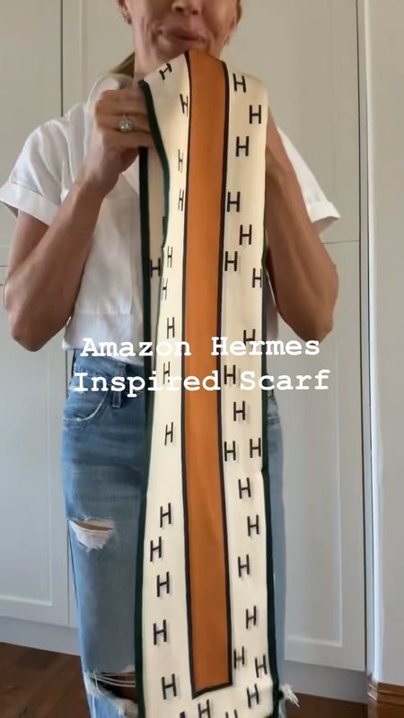 Amazon hermes inspired scarf only $8.99 🧡 grab it before it’s gone

#LTKstyletip #LTKfindsunder50