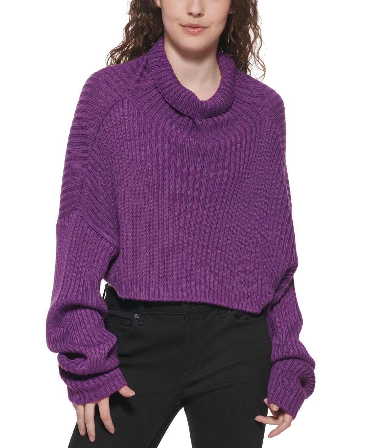 Dkny Ribbed Turtleneck Sweater | Macys (US)