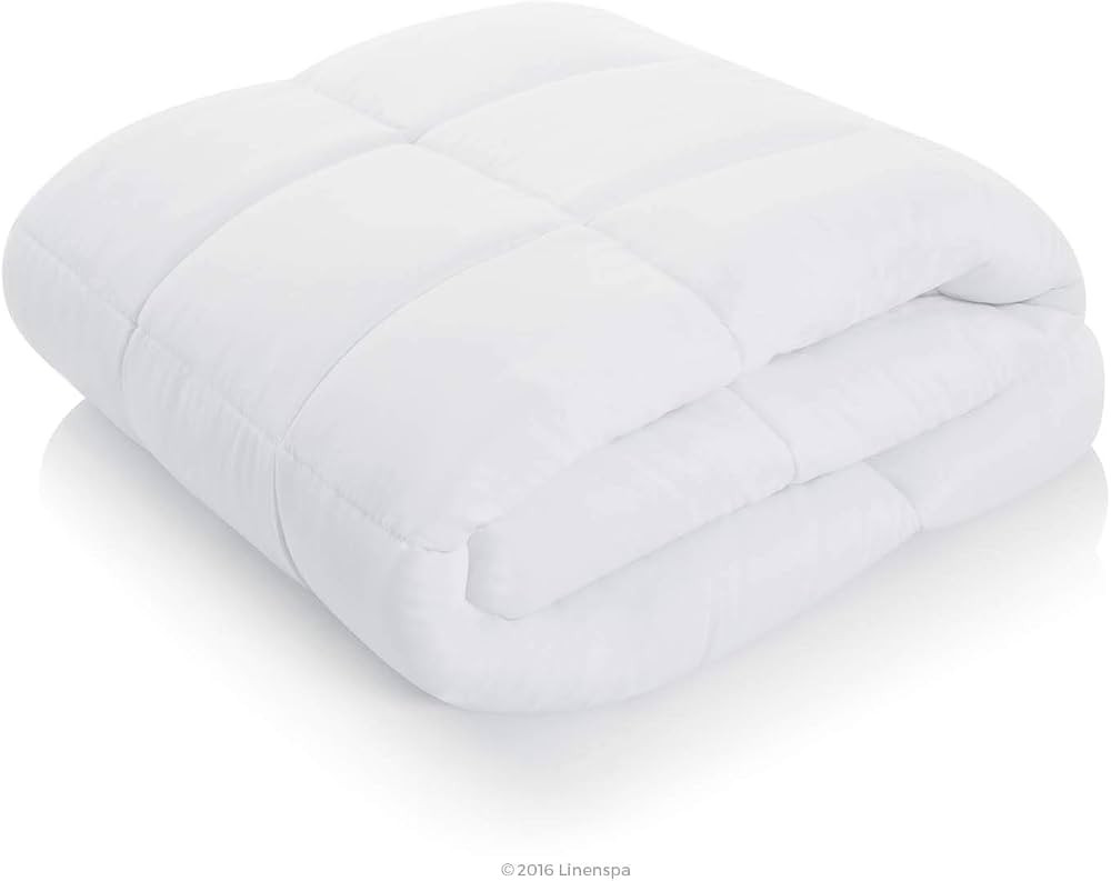 Linenspa Comforter Duvet Insert, Down Alternative, Box Stitched, All-Season Microfiber, Bedding f... | Amazon (US)