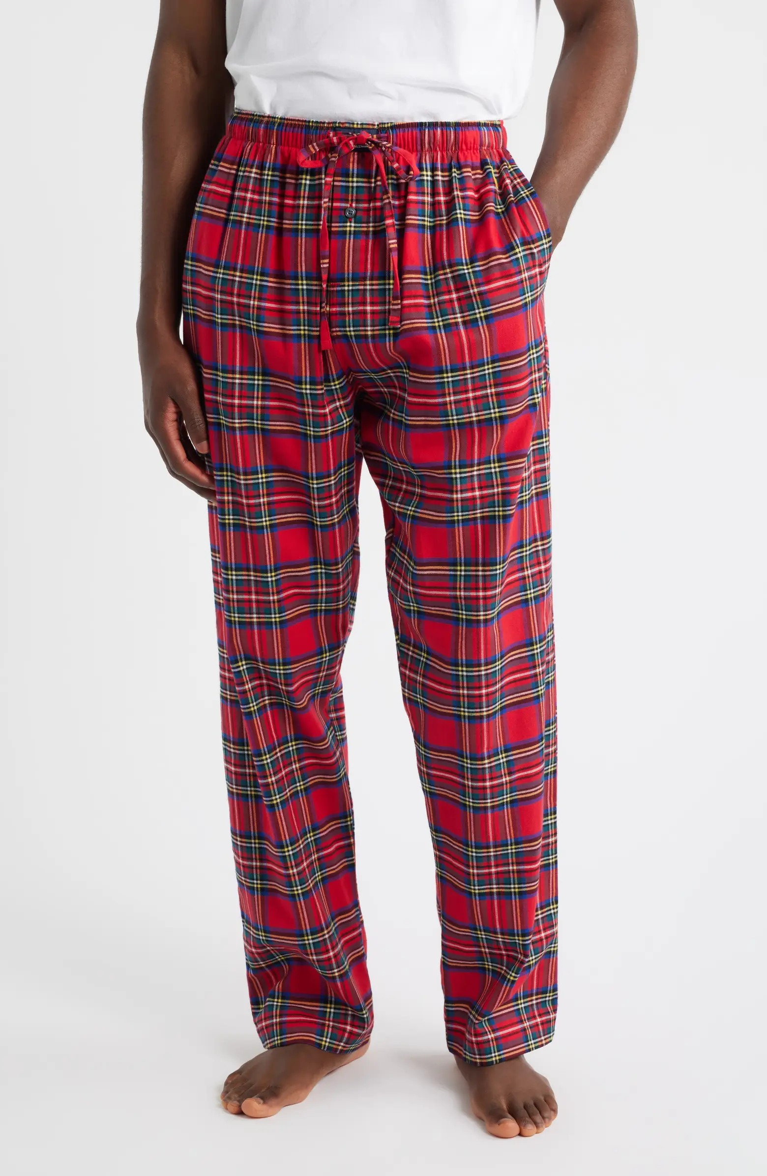 Yarn Dyed Plaid Flannel Pajama Pants | Nordstrom