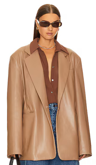 Kassandra Blazer in Mocha | Revolve Clothing (Global)