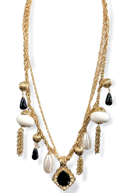 Don't Stop the Feeling Gold Boho Multi Charm Necklace | The Willow Tree