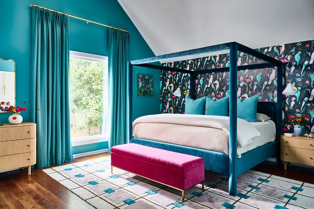 This primary bedroom went from simple and subdued to bold, layered, and deeply personal. We reimagined the space with saturated color, statement wallpaper, and intentional furnishings — turning a blank slate into a retreat that feels both joyful and grounded.

The biggest shift wasn’t just aesthetic — it was atmosphere. By embracing pattern and color, the room now reflects how the homeowners want to feel in their space every day.

Swipe to see the before → after, and shop the pieces that made the transformation possible above.

#TransformationTuesday #BeforeAndAfter #BedroomTransformation #PrimaryBedroomDesign #InteriorDesignBeforeAfter #ColorfulInteriors #WallpaperInspiration #LTKHome #ShopTheLook #BlessedLittleBungalow #BLBStyle 

 #LTKHome