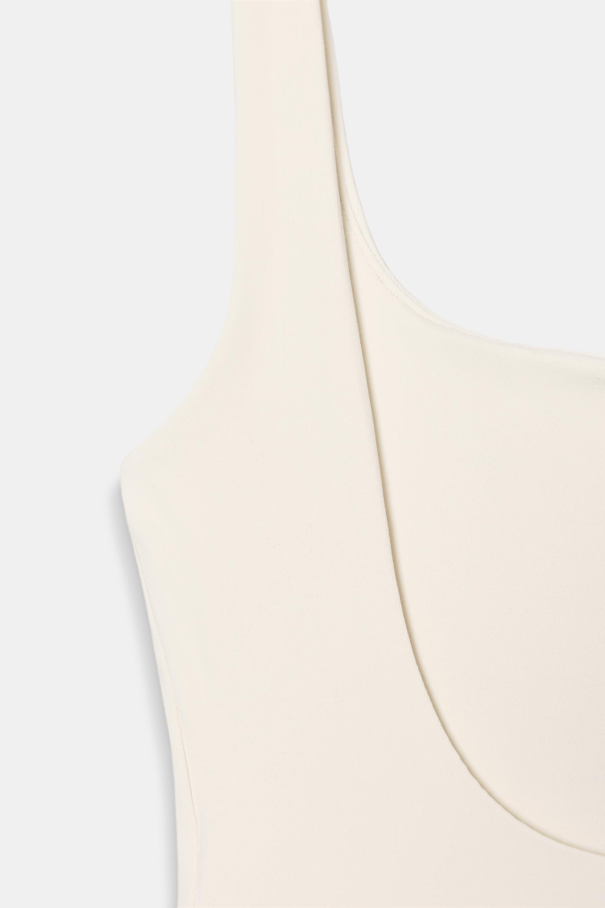 STRETCH BODYSUIT WITH SQUARE NECKLINE | Zara UK