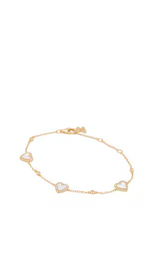 Eden Pave Heart Bracelet in Mother Of Pearl | Revolve Clothing (Global)