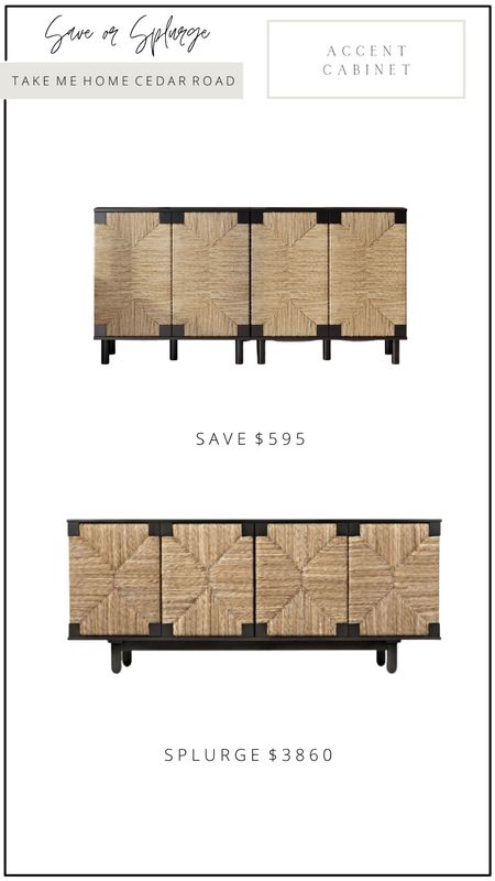 Popular sea grass woven cabinet designer dupe back in stock! Push together two cabinets to create a similar look to this high end McGee & Co sideboard! Perfect way to add black accents and texture to your home.


Sideboard, credenza, buffet, cabinet, accent cabinet, storage cabinet, media cabinet, tv stand, media stand, console cabinet, amazon, amazon home, amazon finds, McGee and Co , designer dupe 

#LTKhome #LTKFind