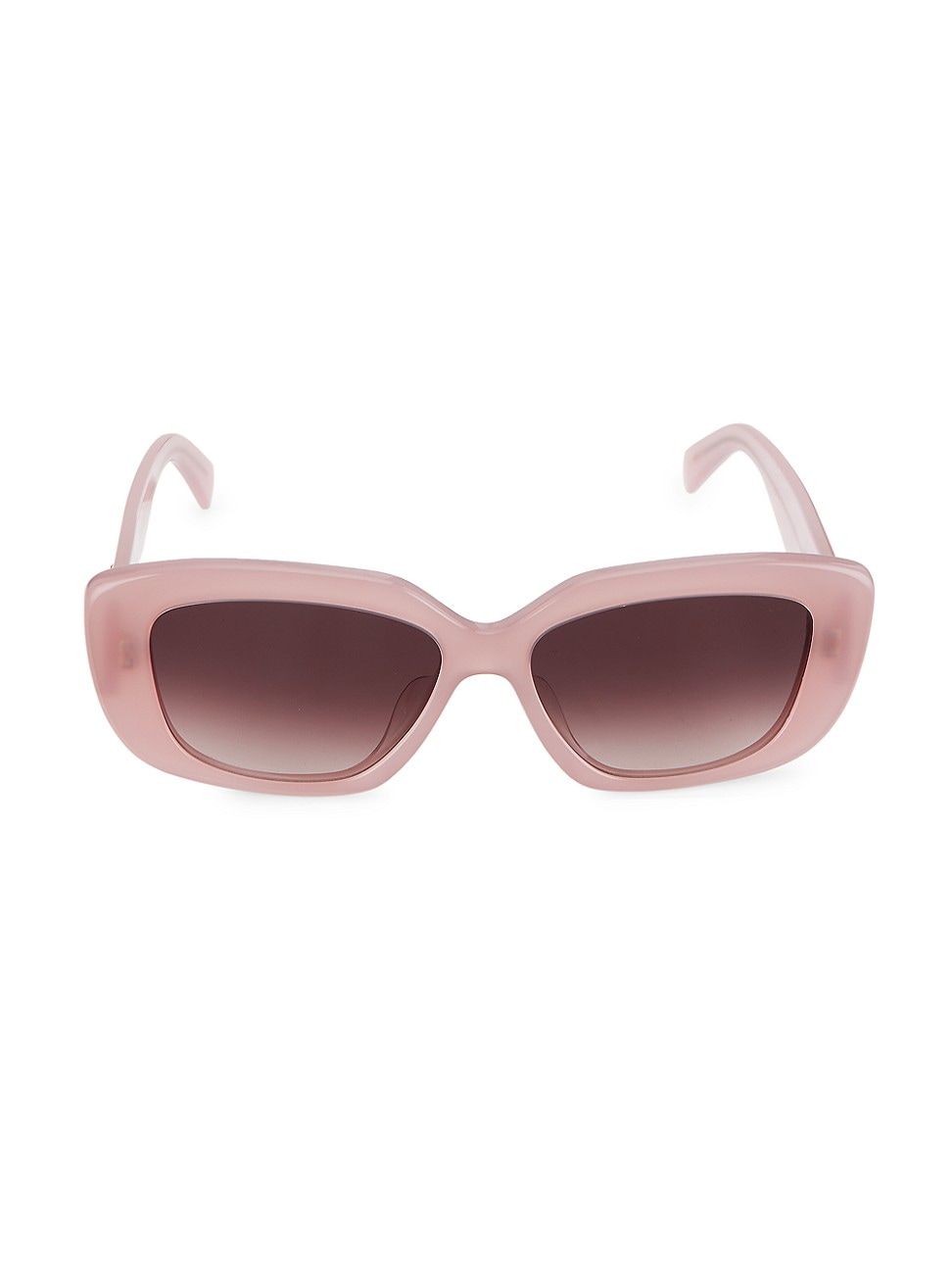 Women's Triomphe 55MM Rectangular Sunglasses - Shiny Pink | Saks Fifth Avenue