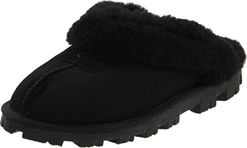 UGG Women's Coquette Slipper, Black, 06 | Amazon (US)