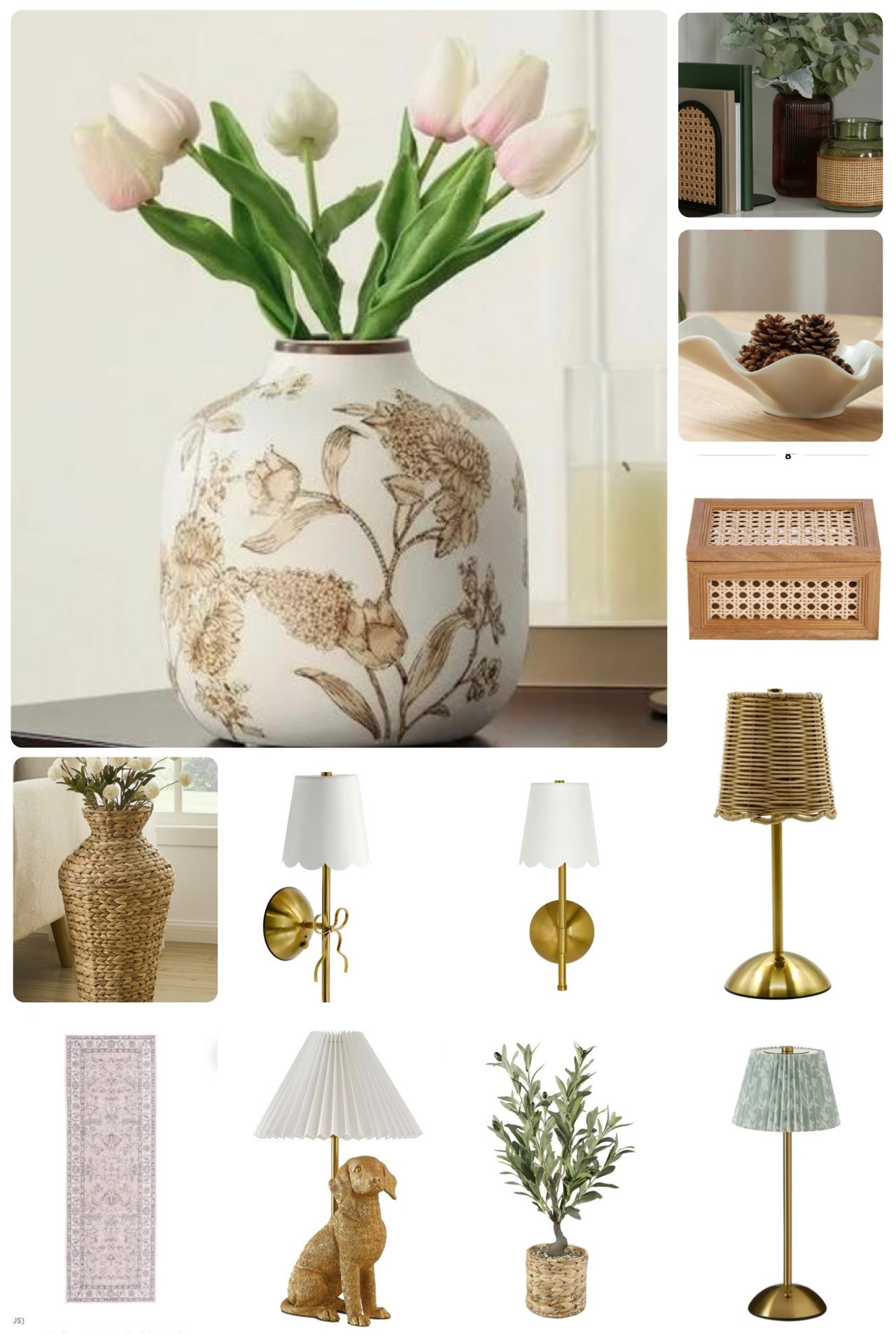 Grandmillennial Walmart Home Decor Finds 🤍 Cane, Brass & Cottage Charm

The prettiest Walmart home decor finds for a cozy grandmillennial meets coastal cottage vibe 🤍 Loving all the woven cane details, brass lamps, soft florals, chinoiserie-inspired touches, woven textures, and charming accent pieces that make a home feel warm and collected ✨ From the floral vase and darling dog lamp to the scalloped lamp shades, woven basket vase, and soft vintage-style runner… these affordable finds look so much more expensive than they are 🏡🌿

Perfect for creating that cozy collected home aesthetic with timeless neutrals, woven accents, brass decor, cottage style, grandmillennial decor, affordable home finds, Walmart home decor, cozy home inspiration, woven cane decor, vintage inspired decor, chinoiserie style, and coastal cottage touches 🤍✨

#LTKSeasonal #LTKHome #LTKmomlife