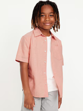 Short-Sleeve Oxford Shirt for Boys | Old Navy (US)