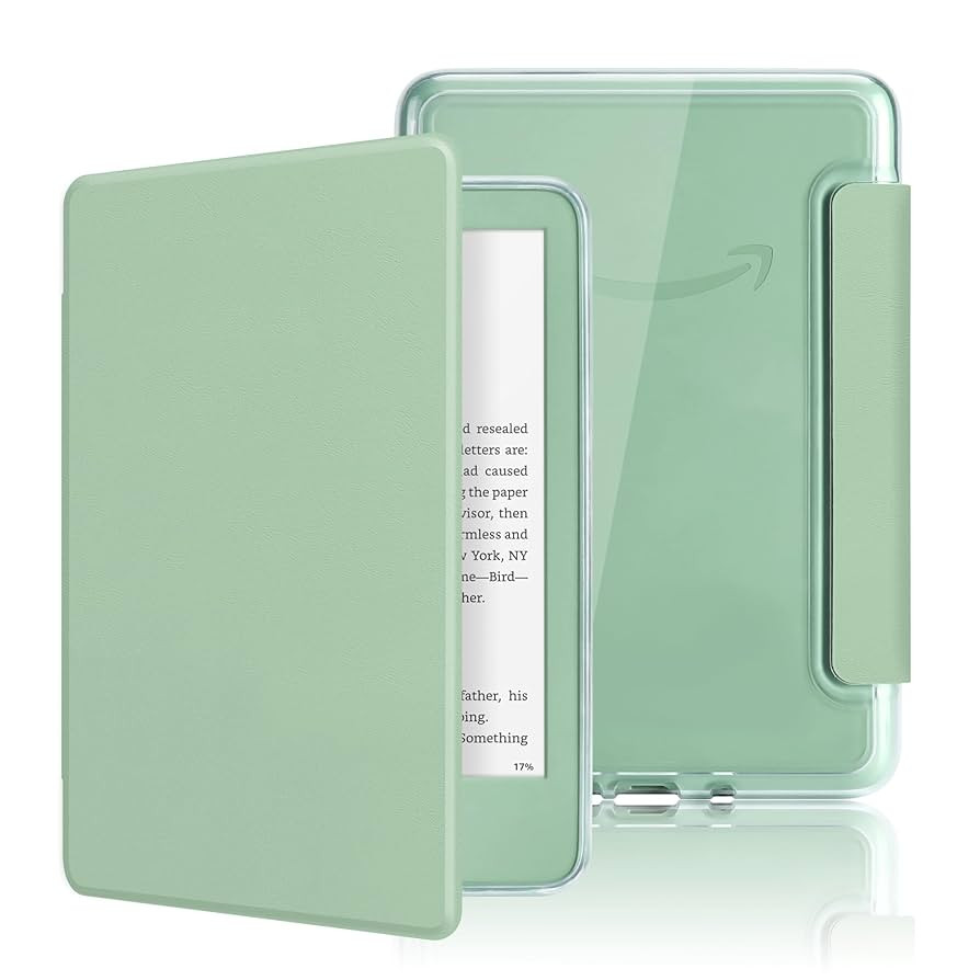 Case for 6" Kindle 11th Generation 2024/2022 Released, Light PU Leather Cover and Transparent Acr... | Amazon (US)