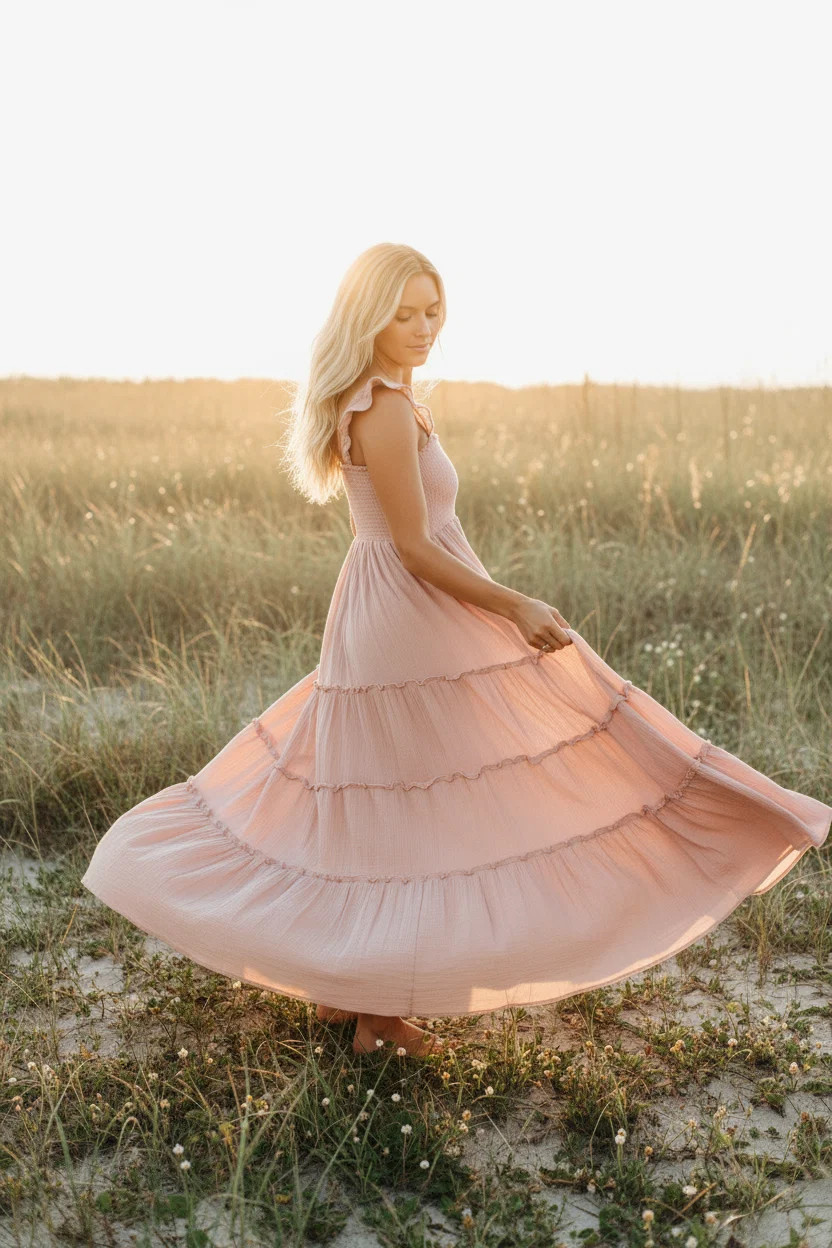 Women's Marabella Dress (peony muslin) | INDIE BLUE