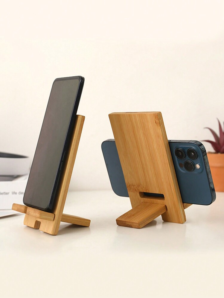 $2.70             Trends1pc Wooden Phone Stand, Wooden Base Docking Station For Phone Charging, M... | SHEIN