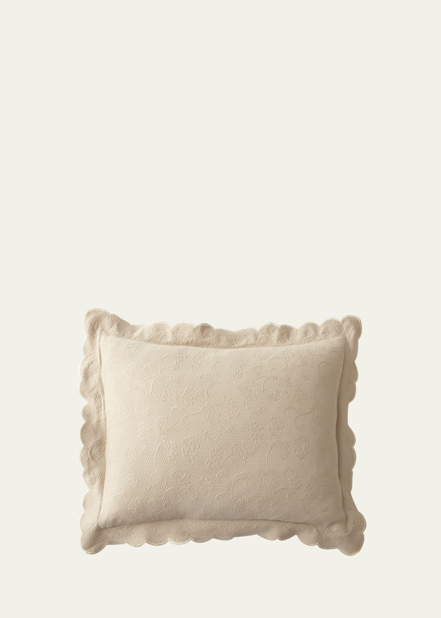 Sferra Alice Floral Matelasse Boudoir Sham | Bergdorf Goodman