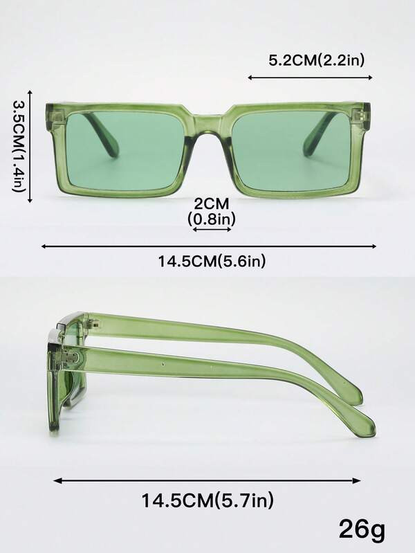 3pairs Square Frame Sunglasses | SHEIN
