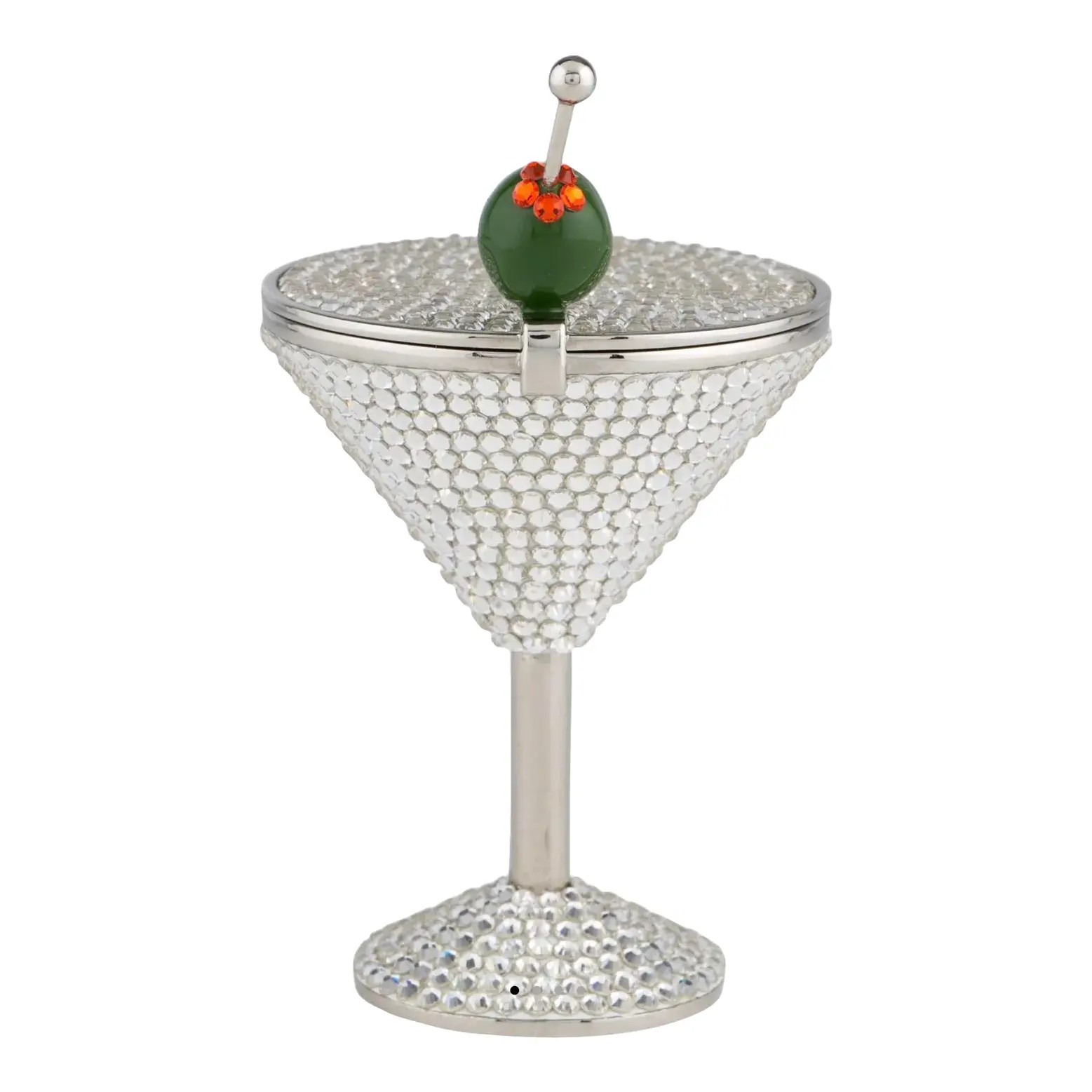 Judith Leiber Martini Pillbox Shirley Temple Cocktail Cosmopolitan Pill Box | Chairish