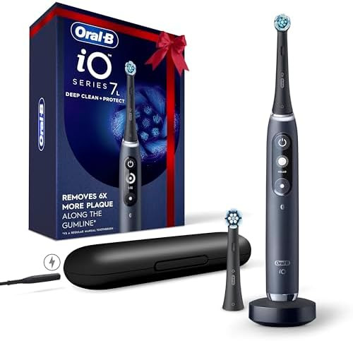 Oral-B iO Deep Clean + Protect Rechargeable Electric Toothbrush, Black with a iO Series 7 Toothbr... | Amazon (US)