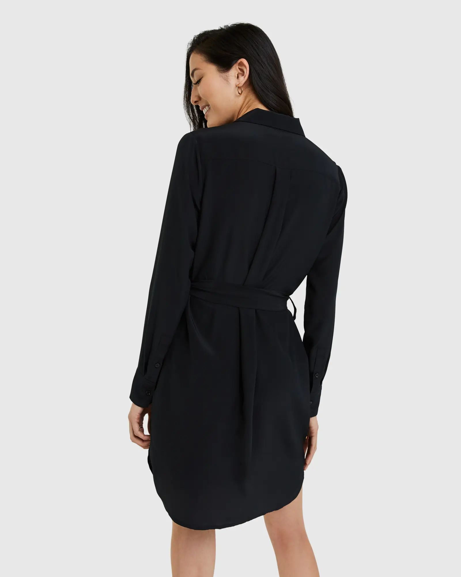 Washable Stretch Silk Shirt Dress | Quince