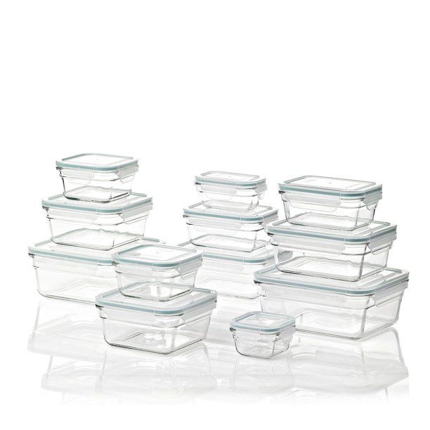 24-Piece Glass Food Storage Set by Glasslock - Walmart.com | Walmart (US)