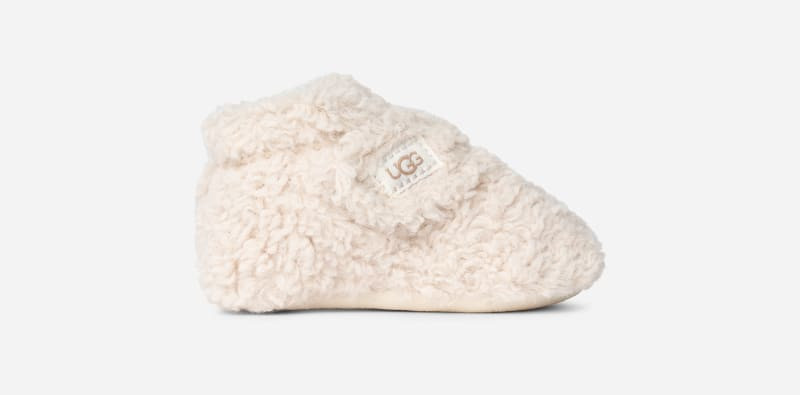 UGG® Infants' Bixbee Terry Cloth Bootie in Natural Curly Faux Fur, Size 12-18 mos | UGG (US)