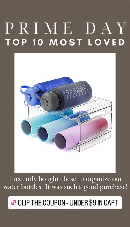 Amazon Prime Day deal! This water bottle organizer has been so nice for organizing our kitchen cabinet. We can finally see all that we have!

#LTKsalealert #LTKxPrimeDay #LTKhome