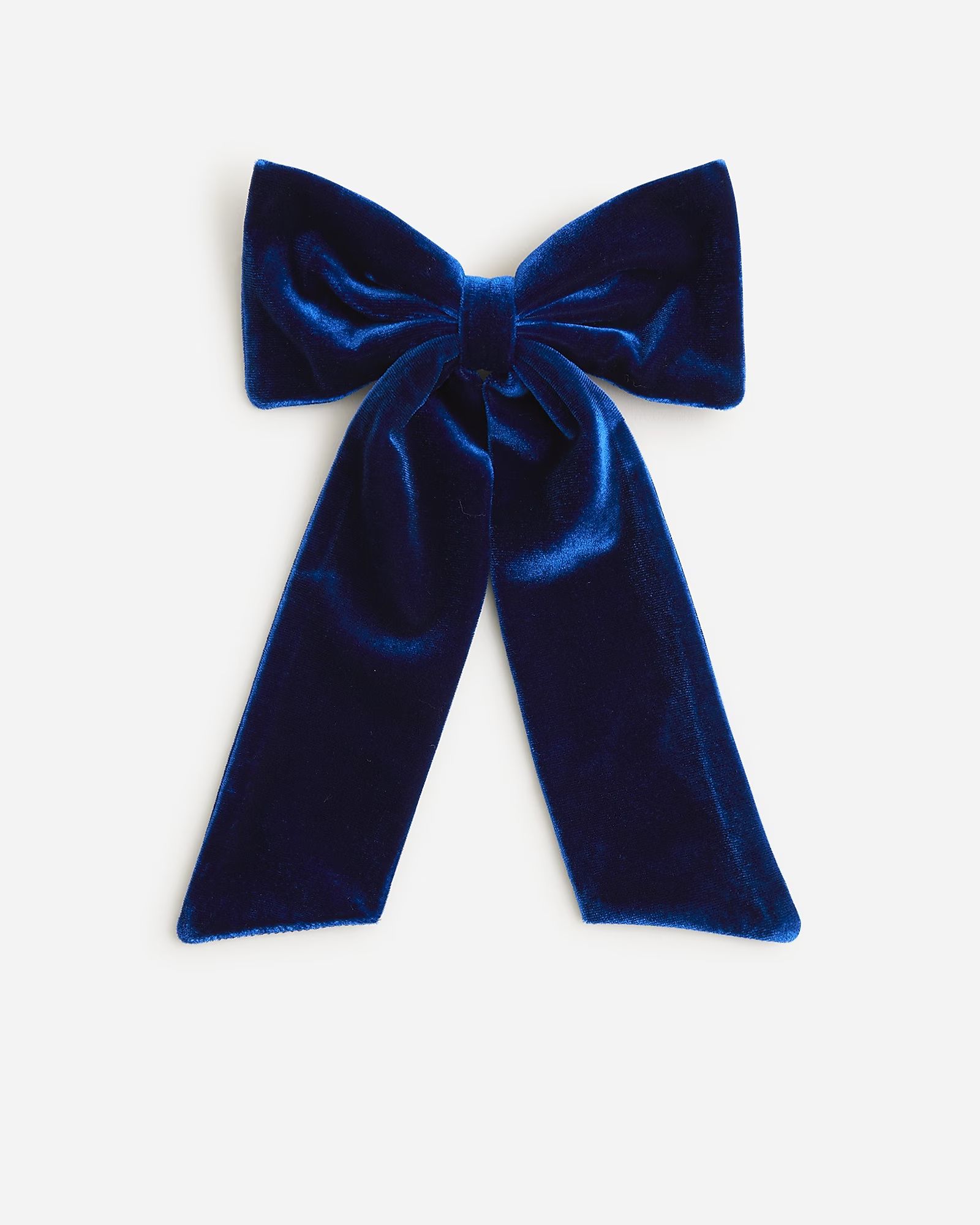 Velvet bow hair clip | J.Crew US