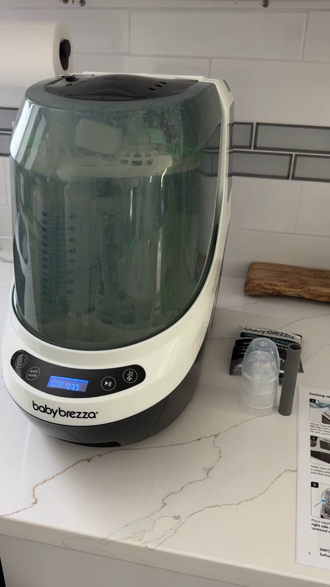 Prepping our bottles with the Baby Brezza bottle washer pro 🍼 It washes, sterilizes, and dries - so excited to have this! Thank you to my amazing coworkers for this magical gift 🎁 



#LTKVideo #LTKHome #LTKBaby