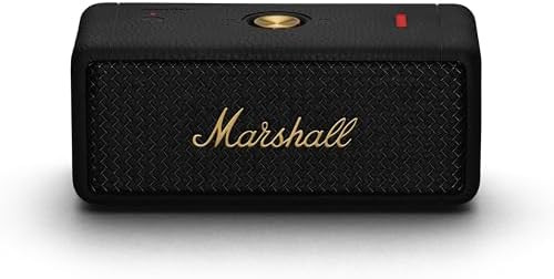 Marshall Emberton II Portable Bluetooth Speaker, Black & Brass | Amazon (US)