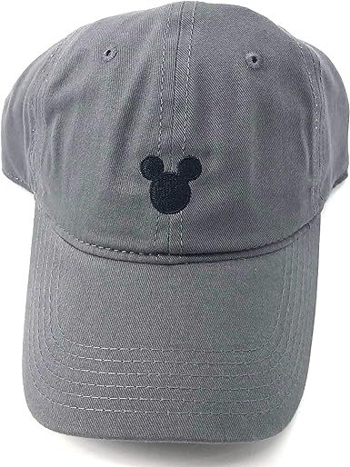 Monogram Disney Adult Mickey Mouse Silhouette Grey Baseball Cap Hat Small | Amazon (US)