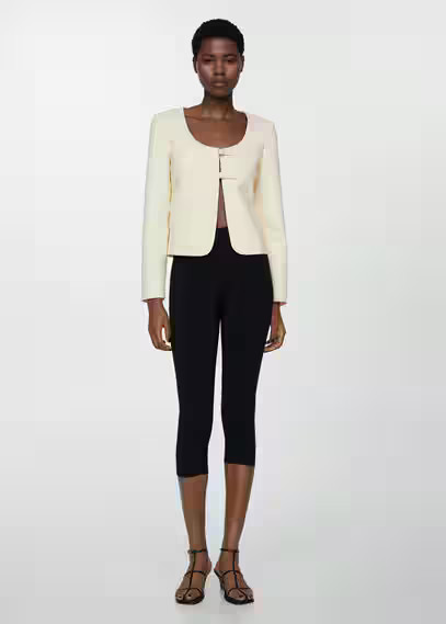 Double buckle jacket -  Women | Mango USA | MANGO (US)