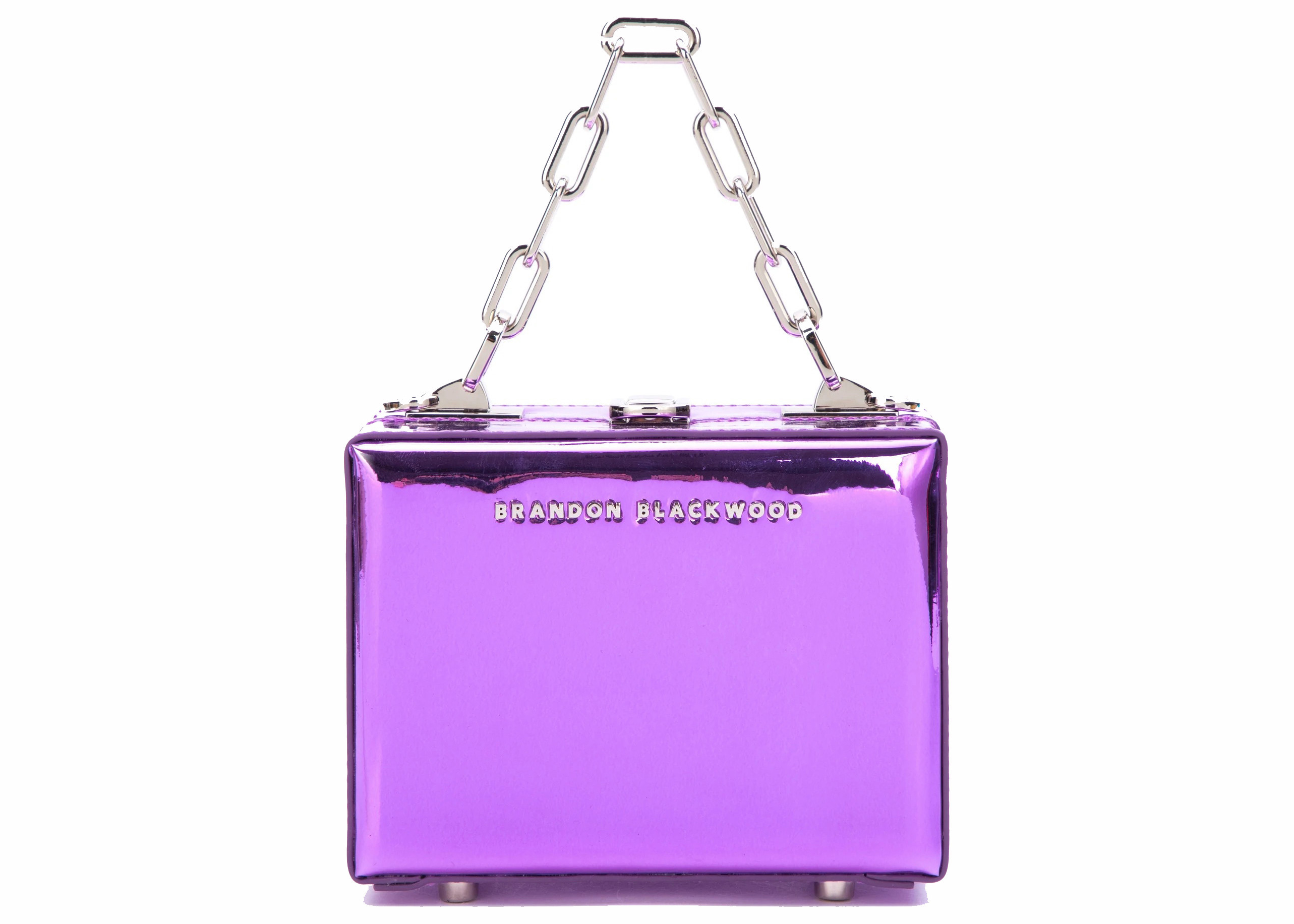 Women's Brandon Blackwood Mini Kendrick Trunk in Purple Metallic Mirror | StockX