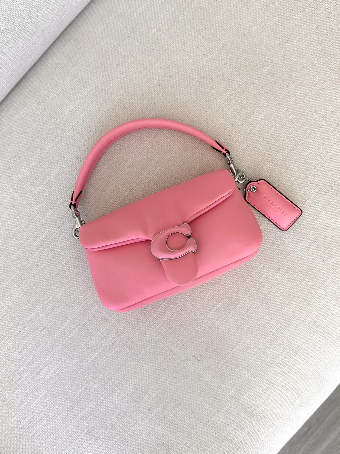 COACH Pillow Tabby Shoulder Bag 18 in Pink