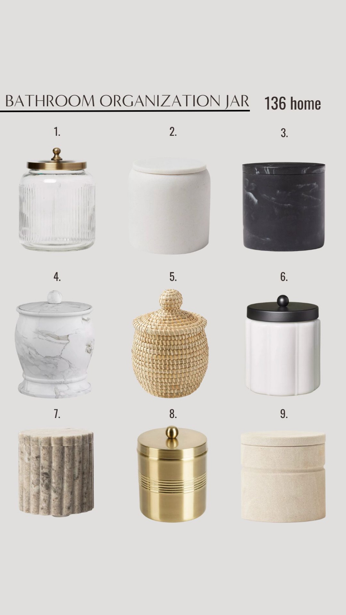 Bathroom Organization Jar #bathroom #organization #storage #bathroomdecor #homedecor #interiordesign 

#LTKfindsunder50 #LTKstyletip #LTKhome