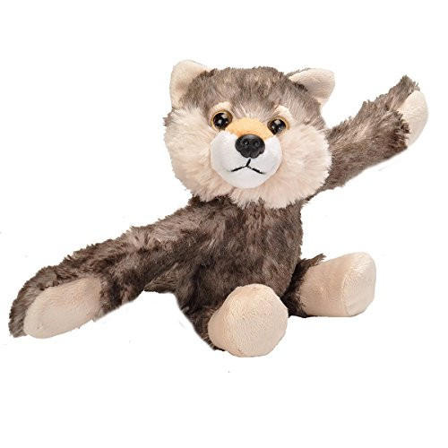 Wild Republic Huggers Wolf Plush Toy, Slap Bracelet, Stuffed Animal, Kids Toys (19556), 5" | Amazon (US)