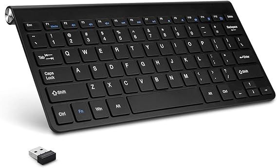 Mini USB Wireless Keyboard Small Computer Wireless Keyboards Slim Compact External Keyboard for L... | Amazon (US)