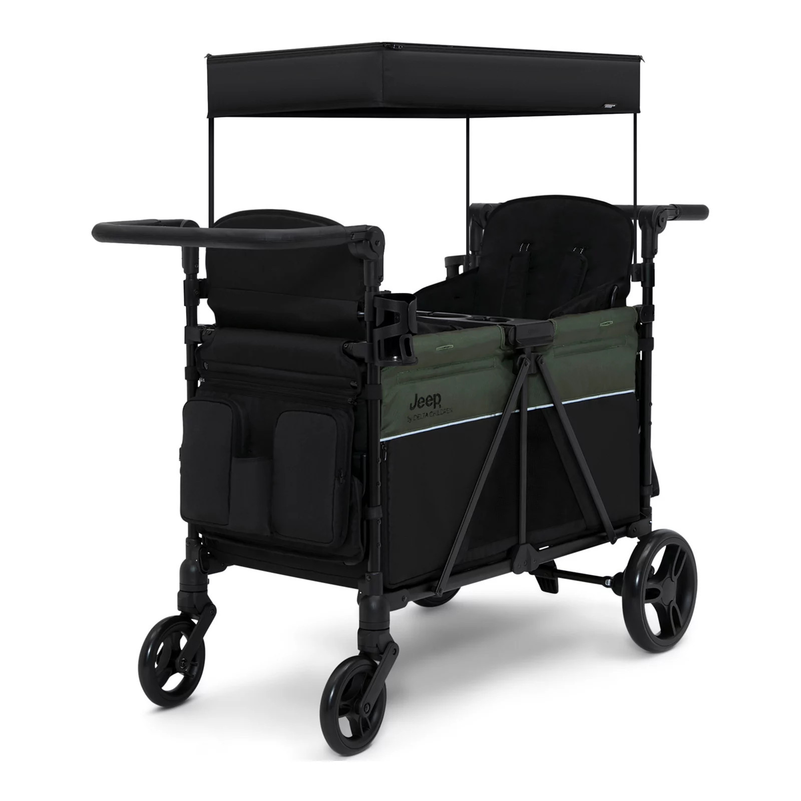 Jeep Aries Stroller Wagon by Delta Children, Black Green | Kohl's
